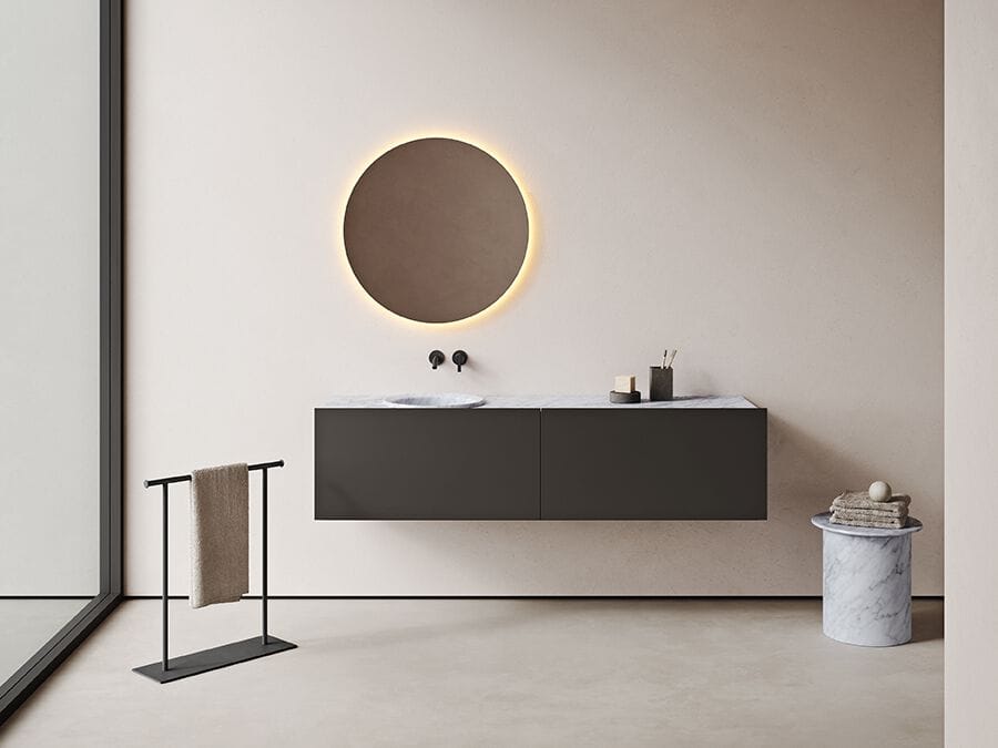 Подвесной модульный шкаф для ванной комнаты с ящиками Inbani Edge ARCH-00016062 - Вид №2