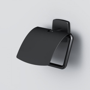 A90341422 Держатель для туалетной бумаги с крышкой черный AM.PM Gem