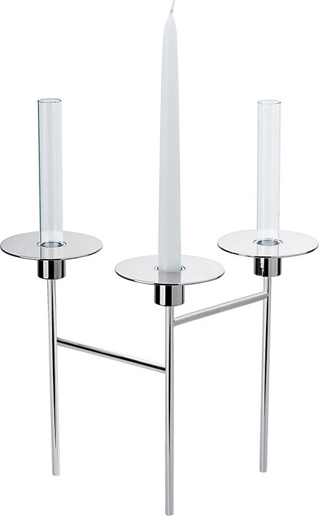 88386 Christofle Канделябр-ваза трехрожковый "Солифлора Радиус" (посеребр.) Посеребрение 