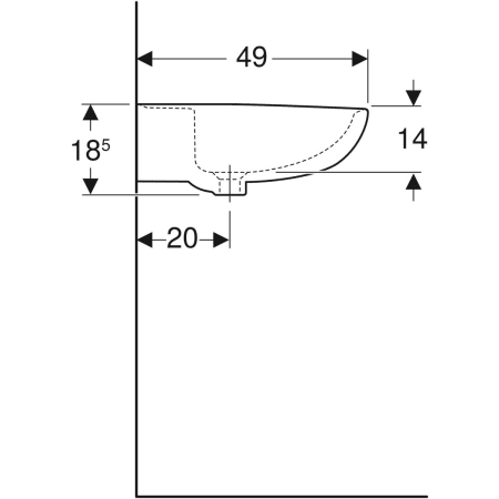 K91165000 Раковина Kolo Rekord Geberit  - Вид №13
