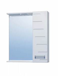 Зеркало Diana 600 правый со спотом600⨉150⨉700 мм белый