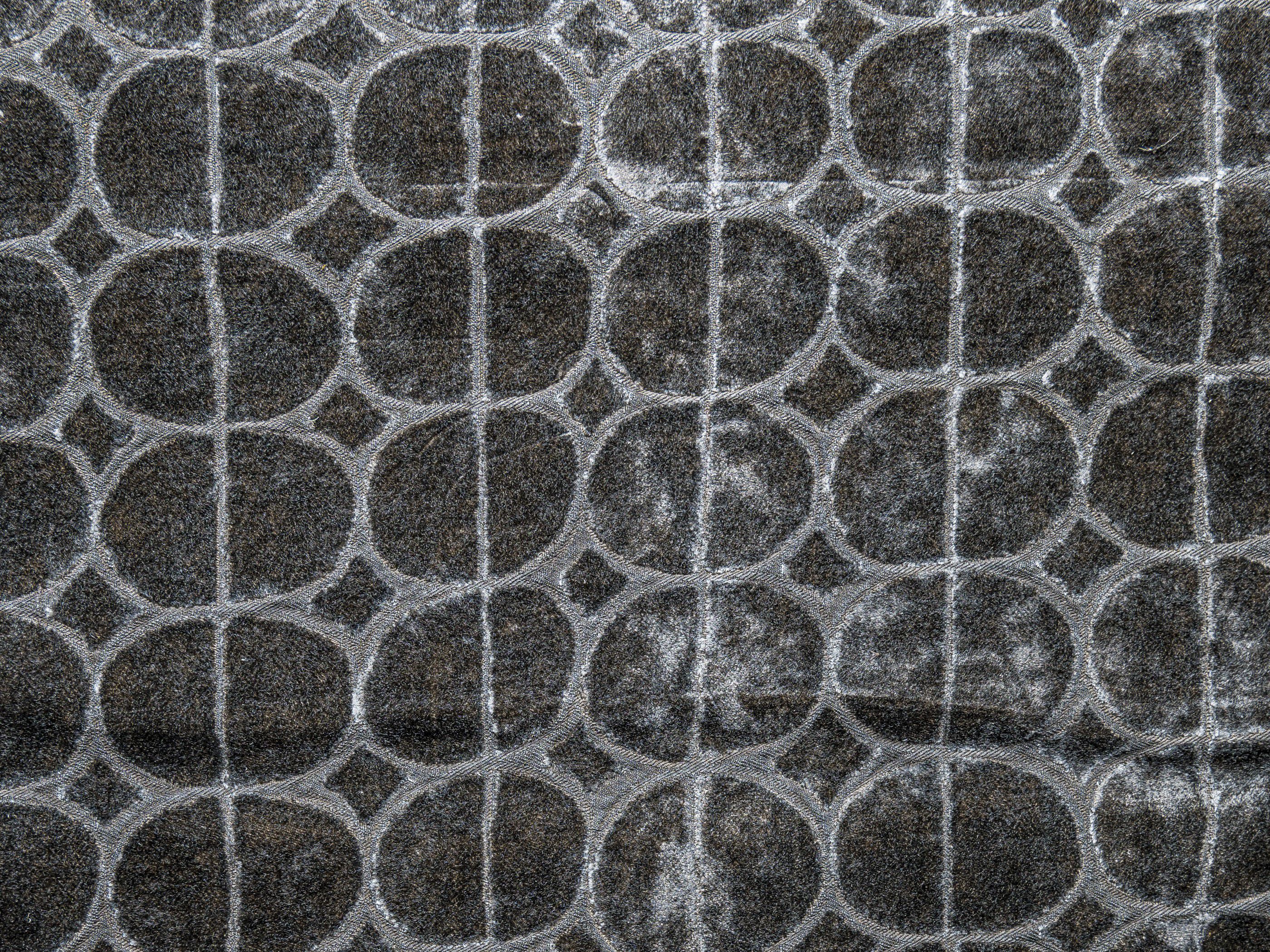 Ткань из вискозы, хлопка и льна с графическими узорами The House of Lyria HALLENCOURT ARCH-00028755 - Вид №1