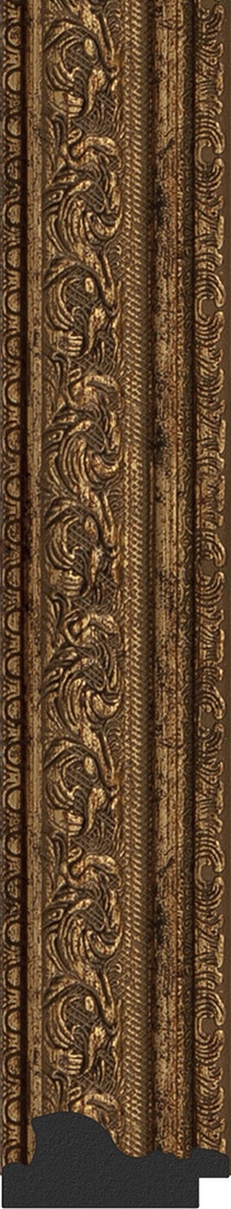 BY 3073 Зеркало в багетной раме - виньетка состаренная бронза 56 mm EVOFORM Definite - Вид №3