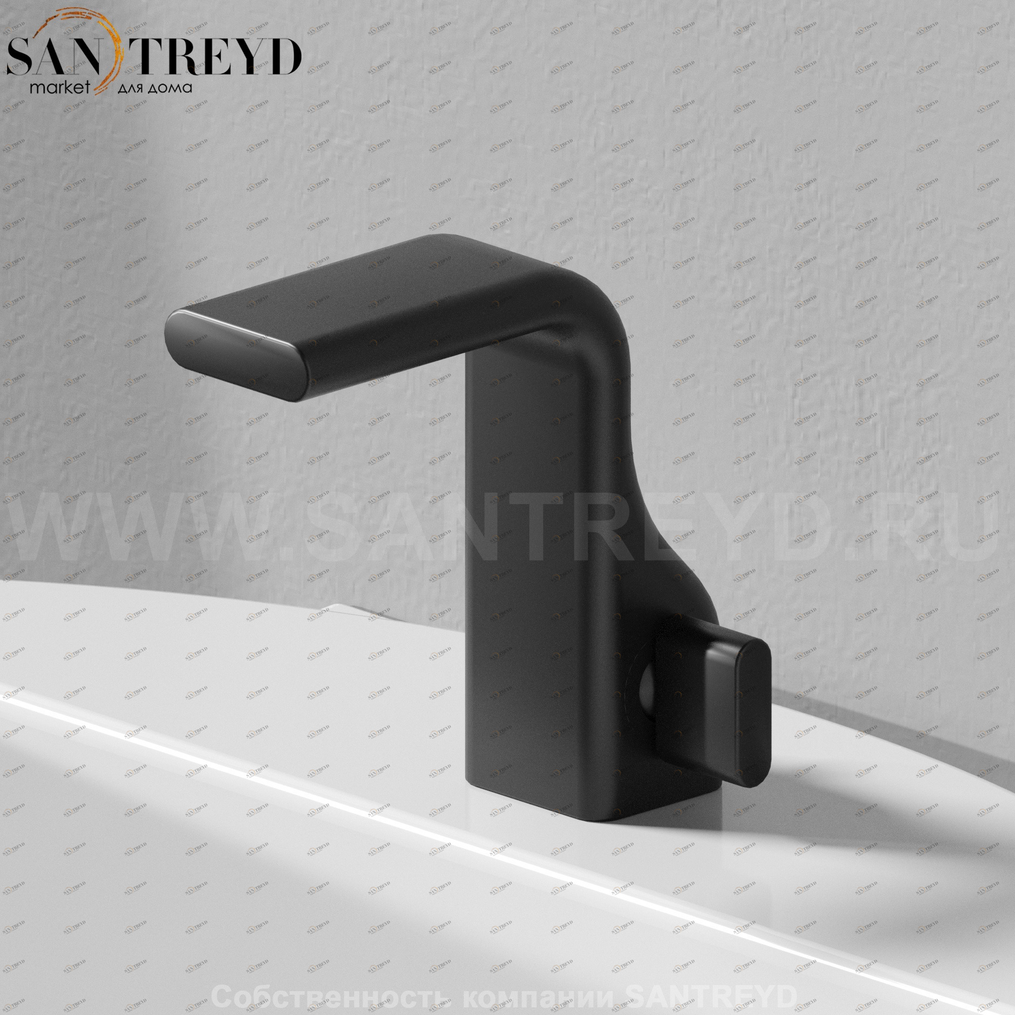 Flaminia NOKE Смеситель для раковины черный NK3210 Ceramica Flaminia