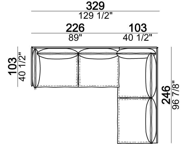 Кожаный модульный диван Arketipo Auto-Reverse ARCH-00031284 - Вид №21