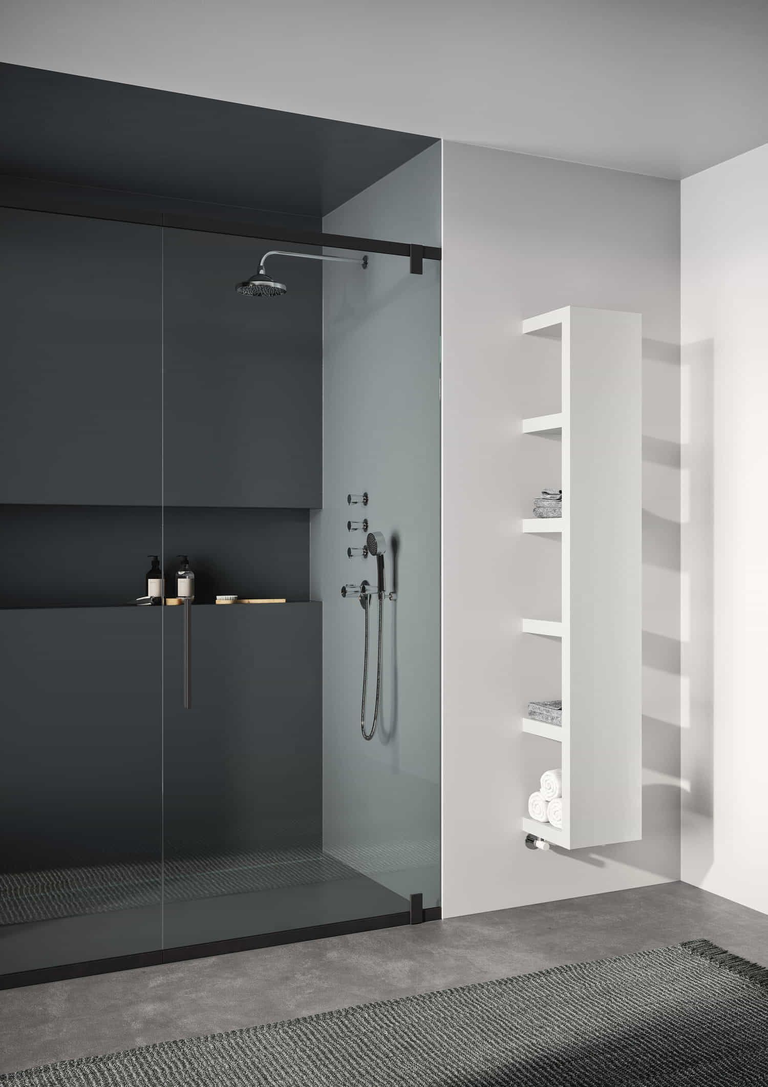 Настенный стальной мебельный радиатор Irsap Quadraqua ARCH-00013047 - Вид №1