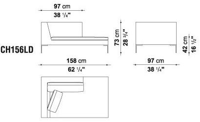B&B Italia Модульный угловой диван из ткани Charles sun-id-1494315 - Вид №8