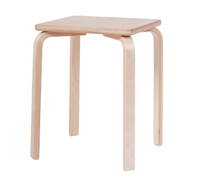 84758350 Табурет квадратный 45x43.5x40 см дерево с водным лаком STLM-0054698 Santreyd  - Вид №8