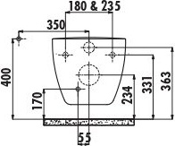 TP328.00000 Унитаз подвесной с биде Creavit  - Вид №2