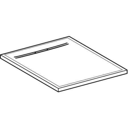 550.292.00.2 Квадратный душевой поддон Geberit Sestra Geberit  - Вид №1