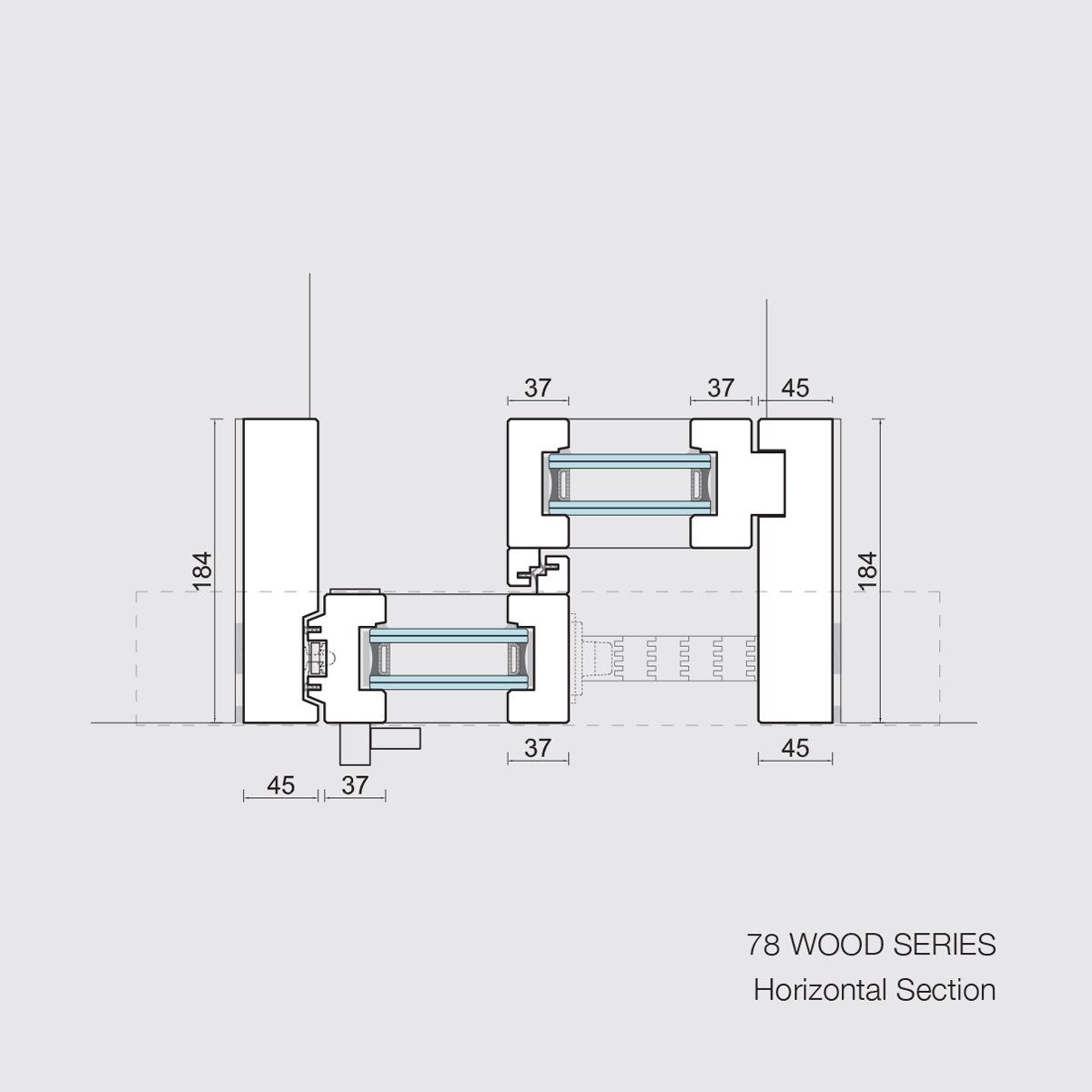 Раздвижные деревянные двери-окна с двойным остеклением Carminati Skyline System ARCH-00098426 - Вид №9