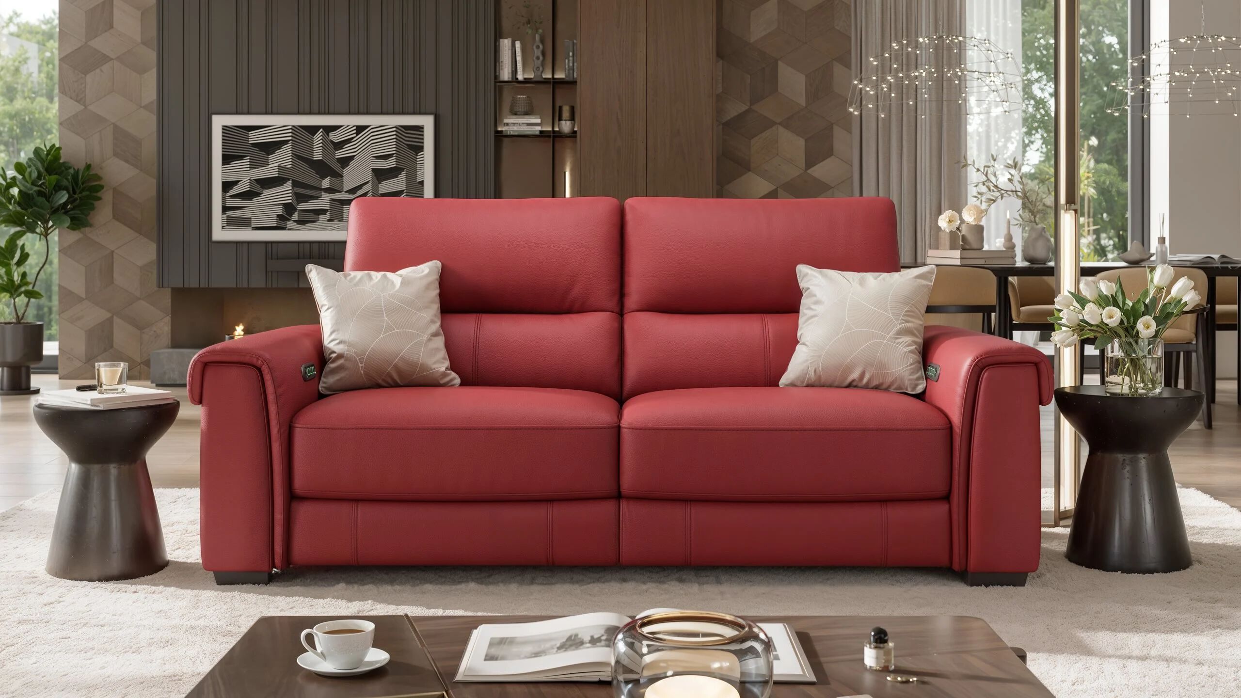 3-местный кожаный диван Sofanella Murano ARCH-00045210