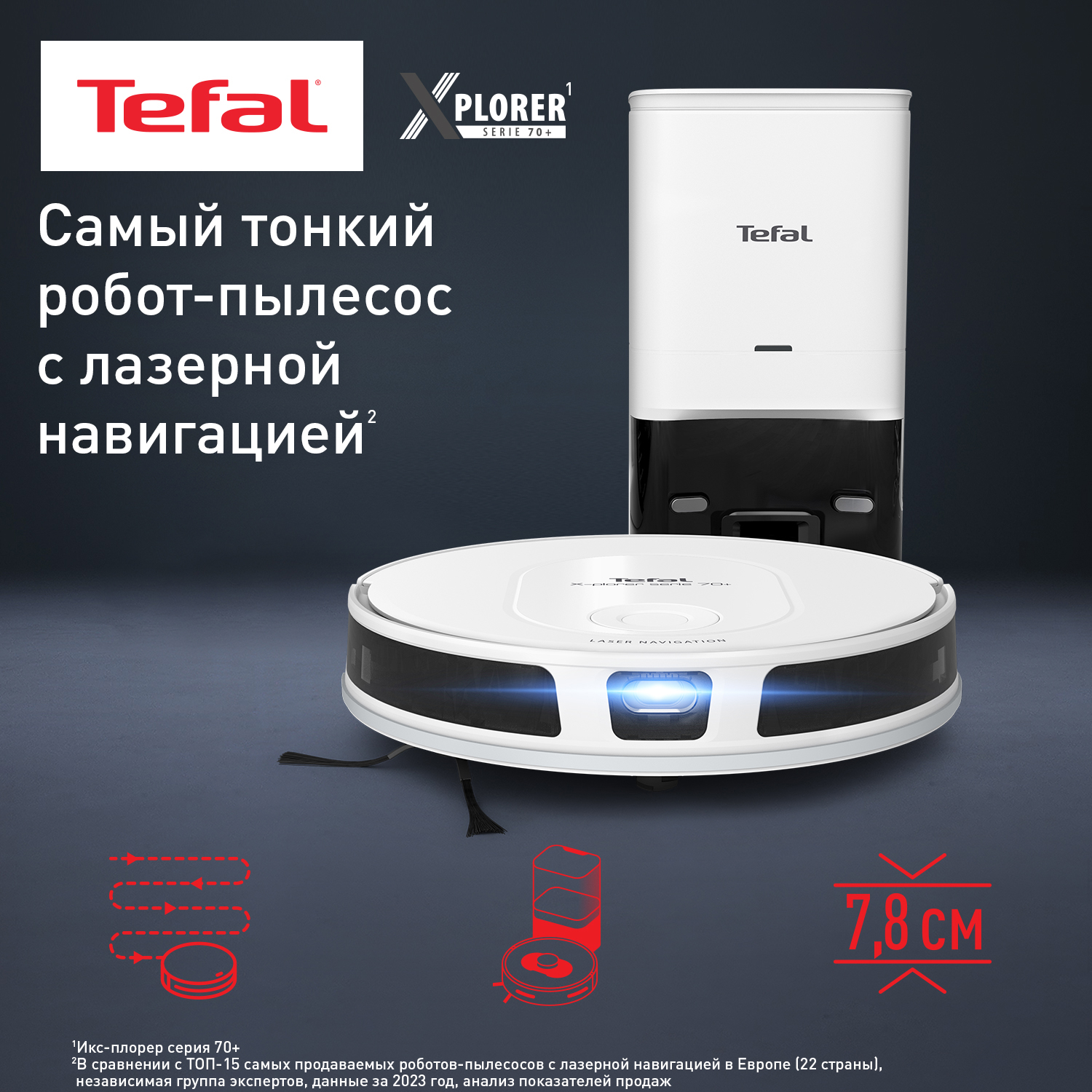 9250470 Робот-пылесос Tefal RG8497WH белый STDN-0013190 - Вид №2