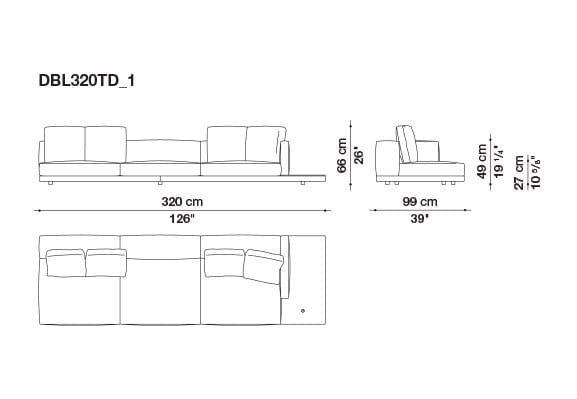 Кожаный диван B&B Italia док ARCH-00106863 - Вид №183