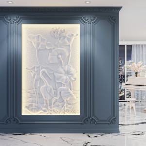 Трехмерная декоративная гипсовая панель