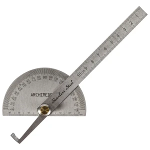 Транспортир с линейкой Archimedes 150 мм