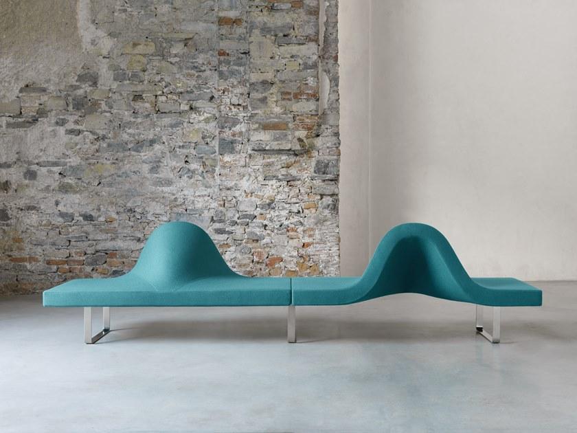 Segis Модульная скамейка с обивкой из ткани Longway Ih12  - Вид №2