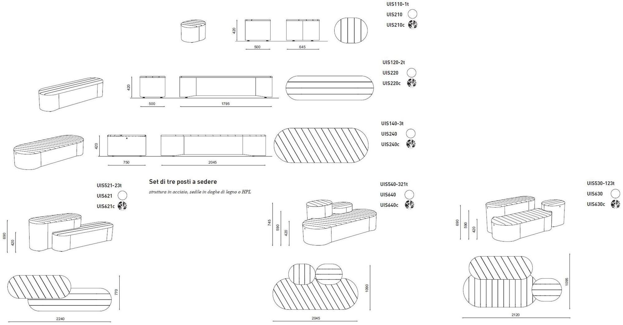 mmcité1 Скамья без спинки sun-id-1426697 - Вид №10