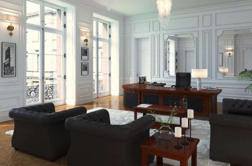 Arrediorg.it® Исполнительный угловой письменный стол из фанерованной древесины Prestige sun-id-1483389 - Вид №7