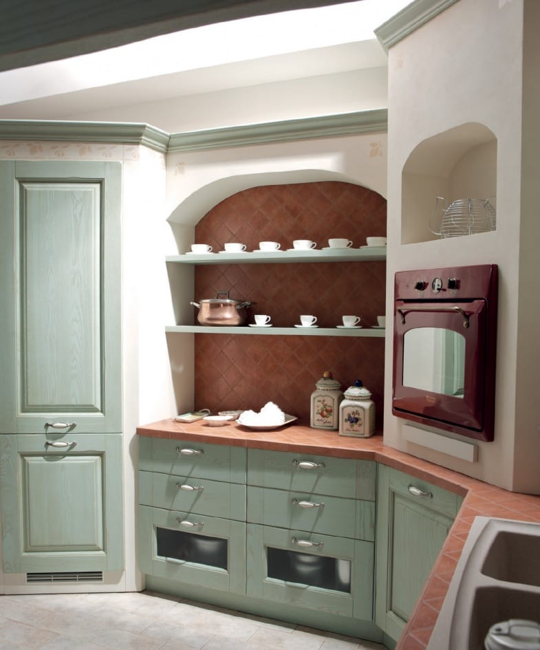 Встроенная кухня из ясеня Floritelli Cucine ARCH-00143109 - Вид №5