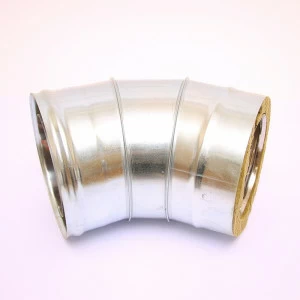 Сэндвич-колено 135" Ferrum Ф150х210 оцинкованная сталь (430/0,5мм)