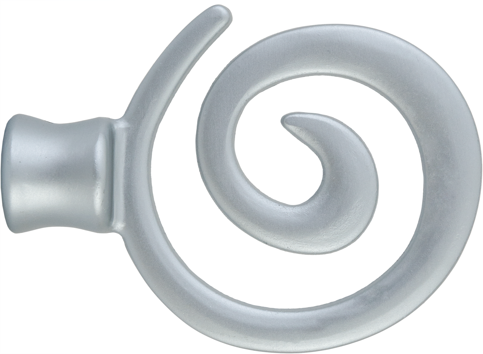 Декоративный наконечник ORBIS Вихрь для карнизов серебристый 86015689 STLM-0066211