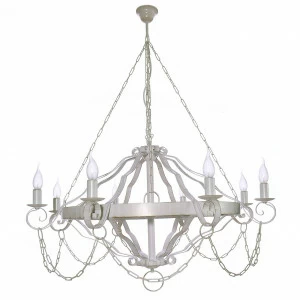 Люстра дизайнерская After белая 10133-8L SUPERNW ДИЗАЙНЕРСКИЕ, СВЕЧИ 056779 Белый