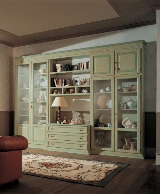 2305 Tifernoit Модульная стена в тонкую полоску Soggiorno 