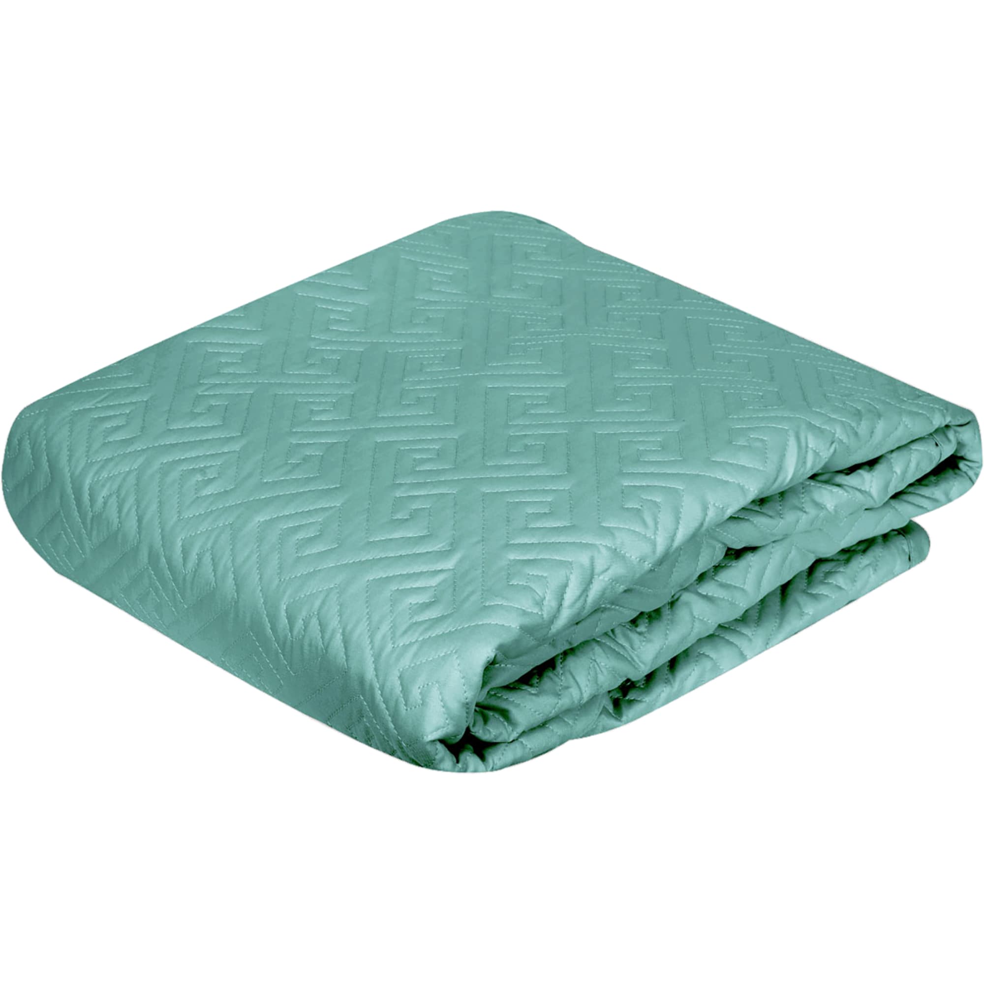 82898397 Покрывало Aqua 2, 220x240 см, хлопок, цвет бирюзовый Santreyd 