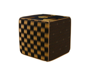 Квадратный пуф из ткани