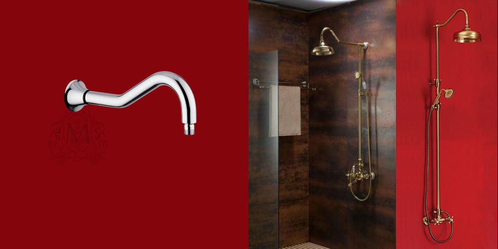 Кронштейн душевой MIGLIORE Ricambi ML.RIC-36.128.BR, бронза, 330 мм  - Вид №2