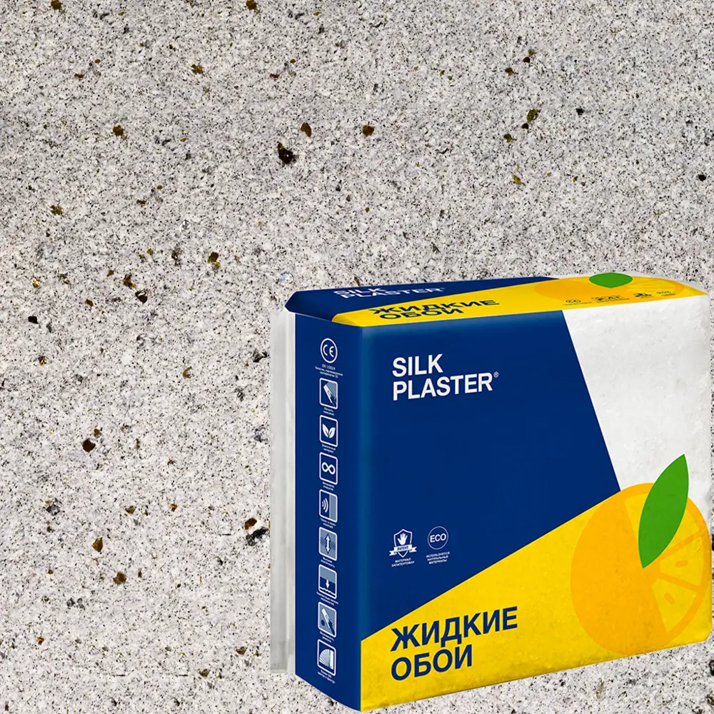 Жидкие обои Silk Plaster Absolute А240 1.46 кг цвет светло-серый 82736041 STLM-2092417 