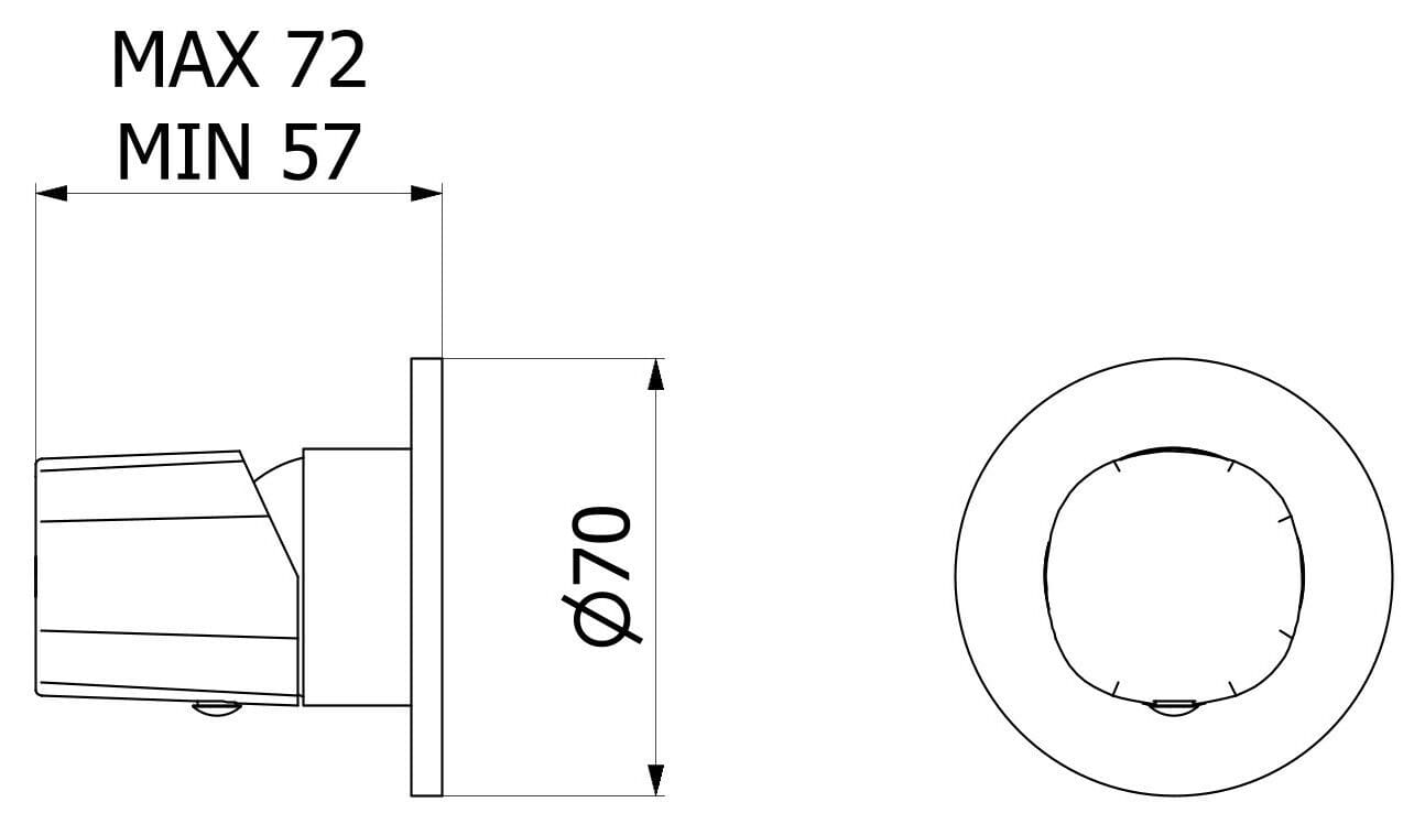 Встраиваемый смеситель для душа IB Taaac ARCH-00112072 - Вид №2