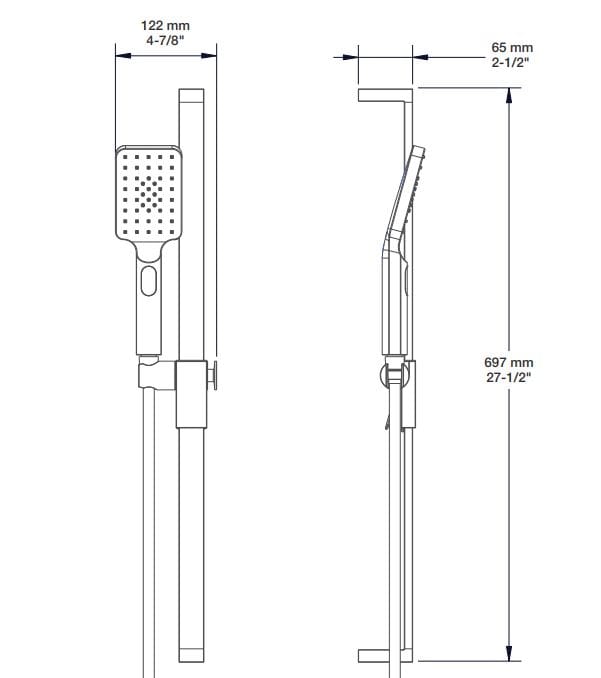 Термостатический набор для душа с душем BARIL Rec B05 ARCH-00139570 - Вид №4