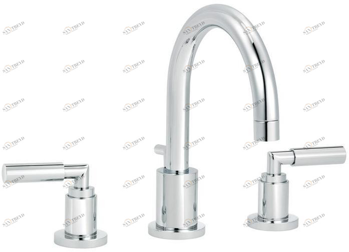 rvb Смеситель для раковины на 3 отверстия Cliff 4091.--.45