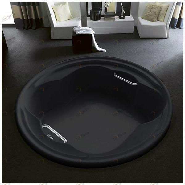 Ванна Gruppo treesse Perla V6691-C чёрная круглая большая свободностоящая VTLV6691C