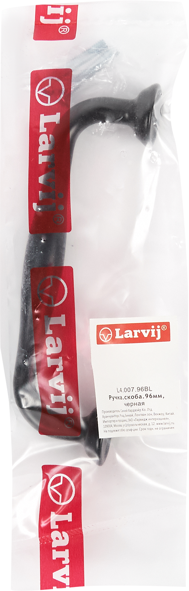 82334667 Ручка-скоба L4.007.96BL 96 мм, цвет чёрный STLM-0024785 Santreyd  - Вид №4