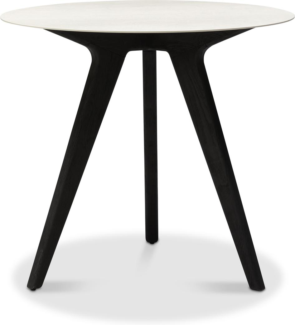 MNST962 Столы обеденные высокие teak nero ⌀80см Manutti Torsa - Вид №1