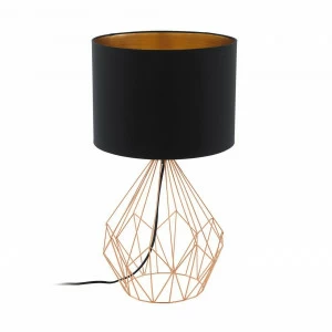 Настольная лампа Eglo Pedregal 1 95185 EGLO ВАЗА 080654 Медь;черный