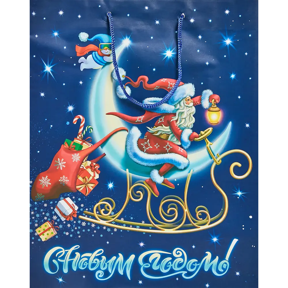 Пакет подарочный «Дед Мороз» 32.4x26 см цвет разноцветный 89336381 STLM-2193062 Santreyd  - Вид №1