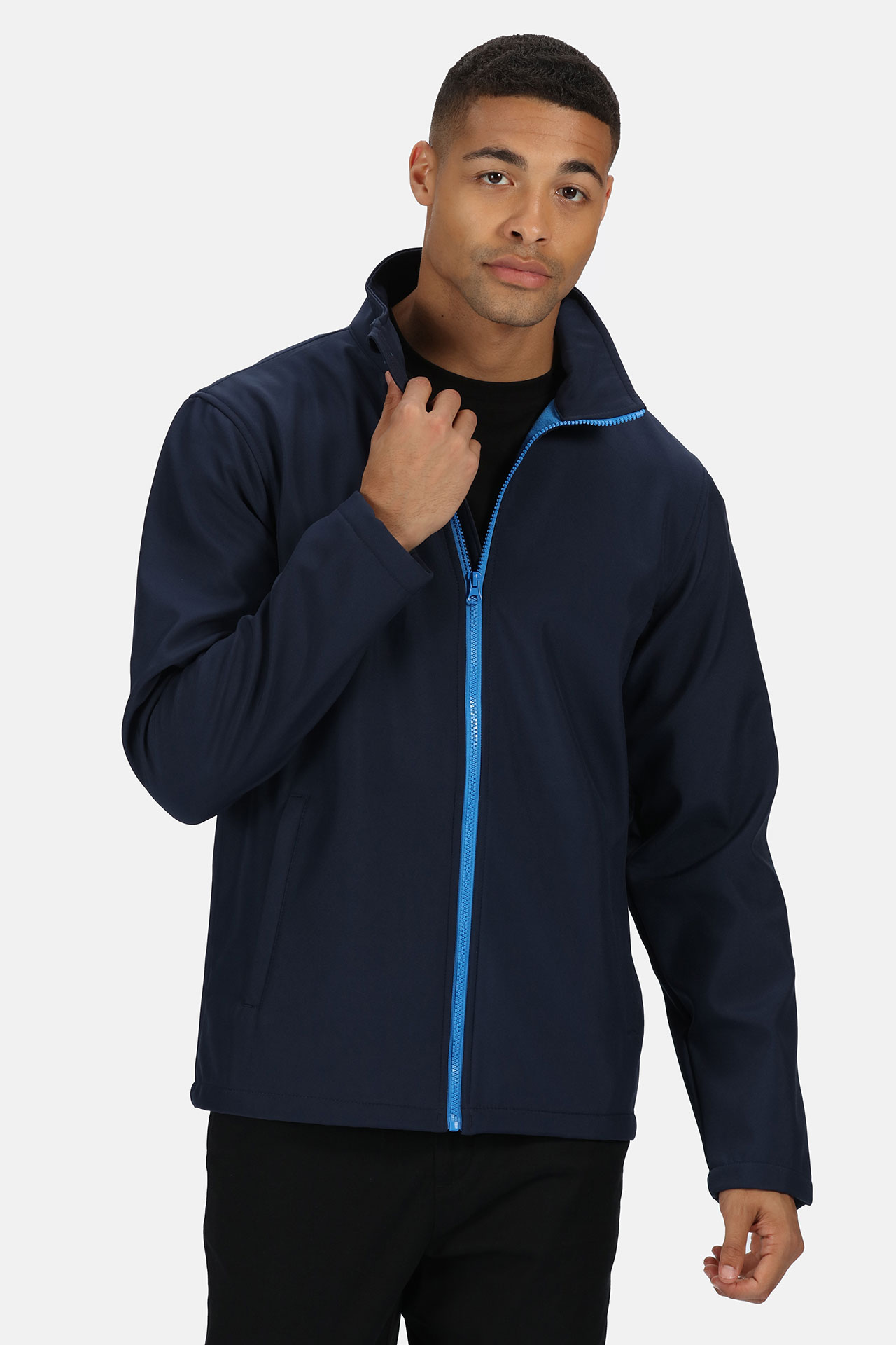 5042095 Куртка РЕГАТТА ПРОФЕШИОНАЛ ЭБЛЭЙЗ софтшел синяя-василек  Демисезонная одежда размер XXXL (62-64) Спецодежда  - Вид №2