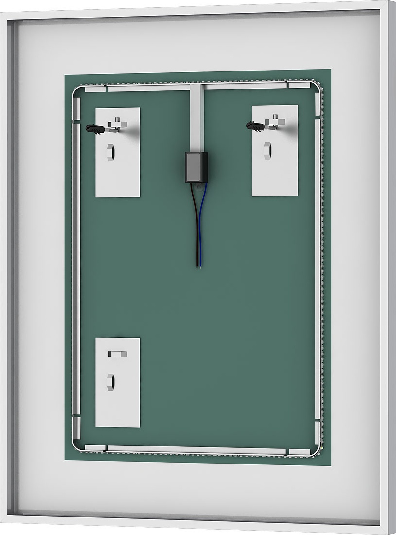 BY 2209 Зеркало в багетной раме cо встроенным LED-светильником 33,5 W EVOFORM Ledside - Вид №2