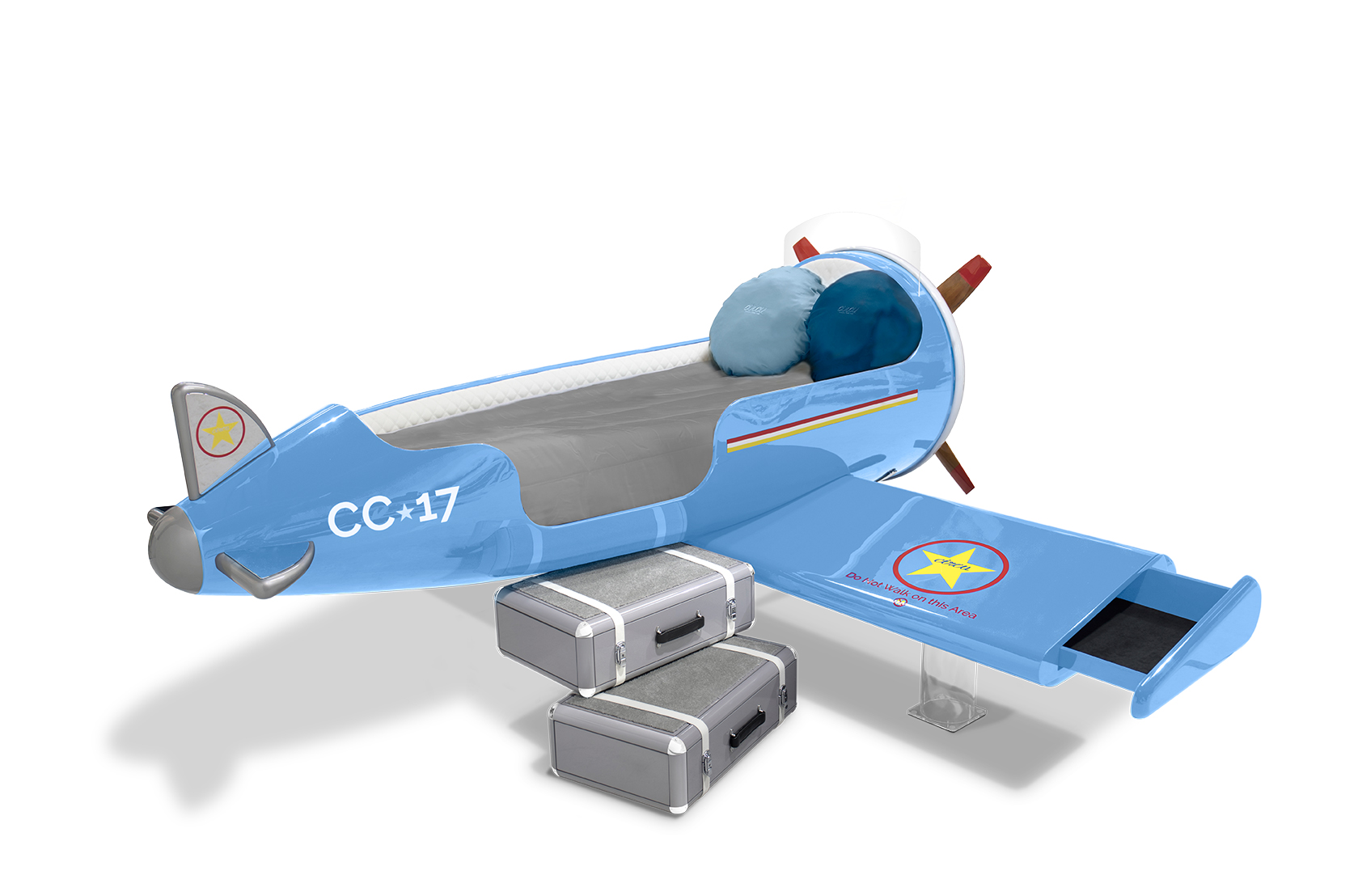 CIST26 Детская кровать самолет Sky One Circu  - Вид №4