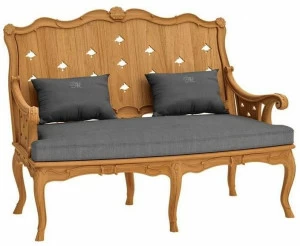 ASTELLO 2-местный диван из тикового дерева Fleur de lys