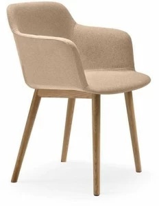 Quinti Sedute Ресторанный стул из ткани с подлокотниками Deep cover