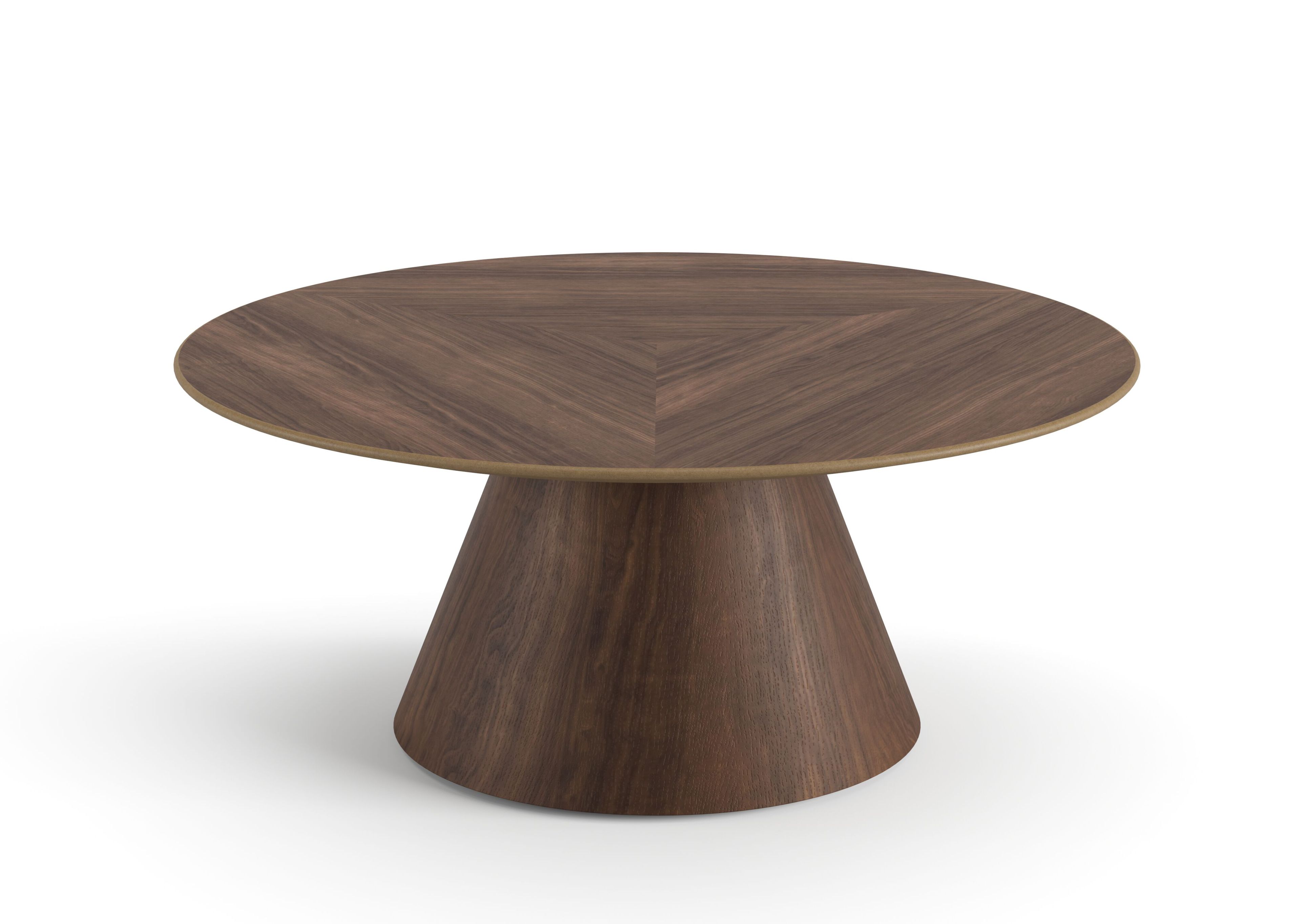 Круглый деревянный журнальный столик Ersa Tear ARCH-00030387 - Вид №1