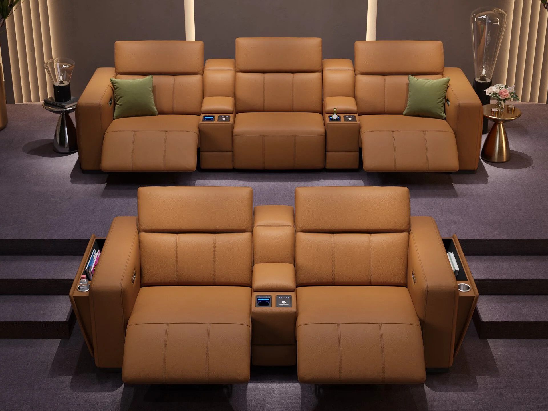 2-местный кожаный диван Sofanella Ancona Kino ARCH-00072346 - Вид №3