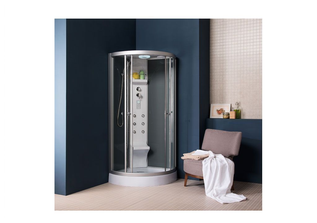 Душевая кабина Aquanet Antares 90x90, прозрачное стекло 00173480 - Вид №1