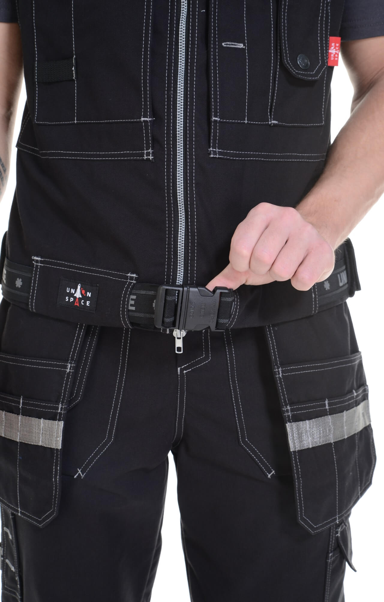 62598 Жилет  черный Union Space  Летняя спецодежда  размер 48-50  - Вид №13