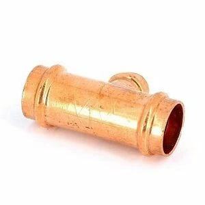 Тройник пресс 28x18x28 медный IBP